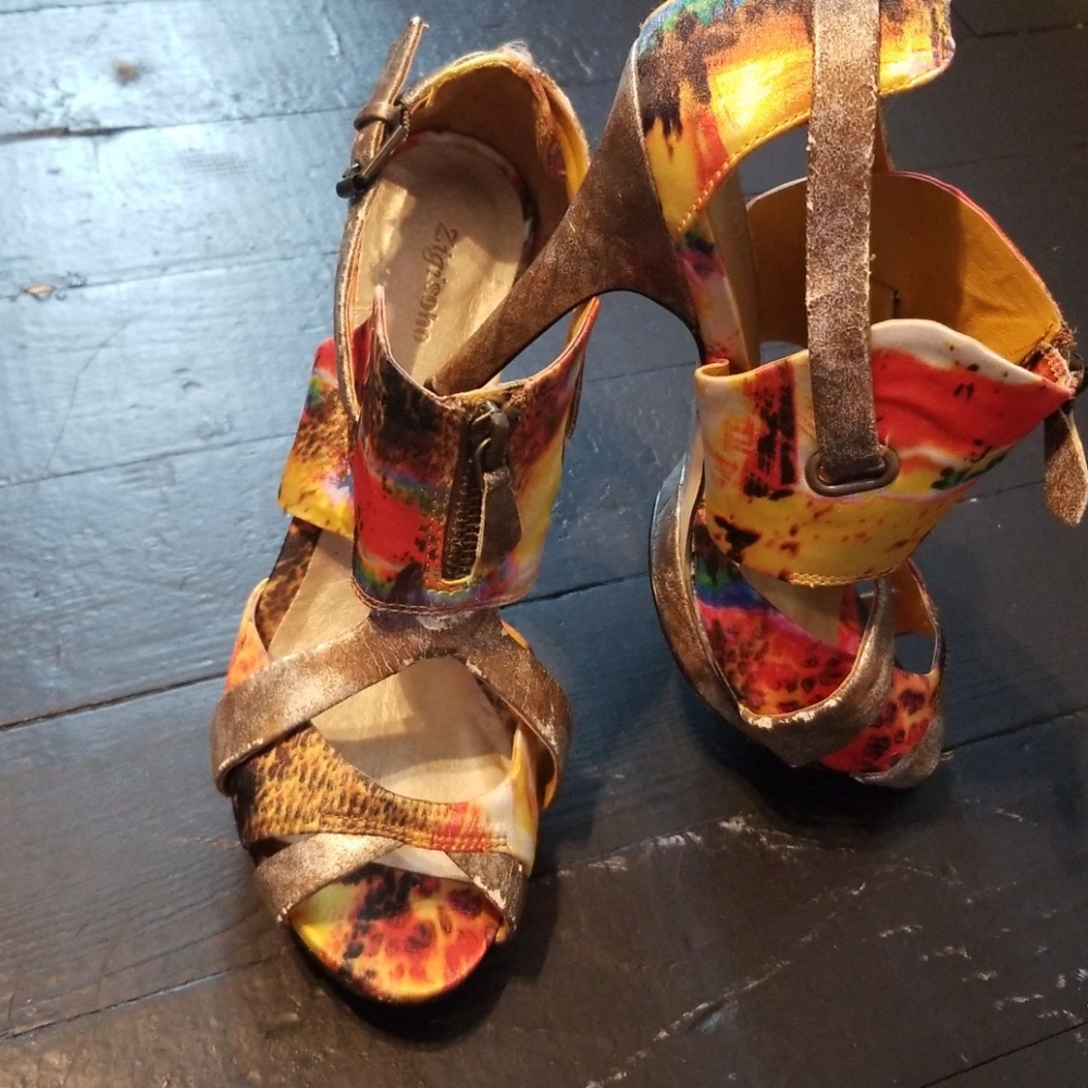Multi-colored heels